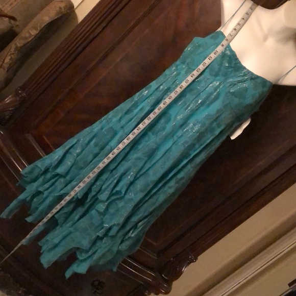 Teal Nicole Miller Dress - Picture 7 of 8